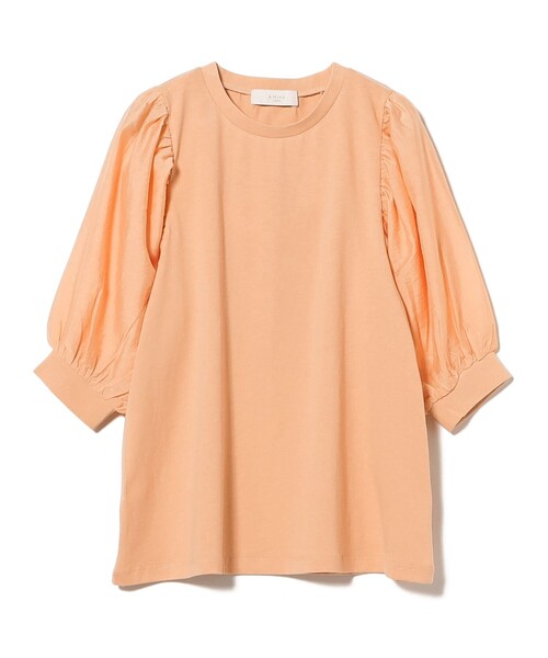 B:MING by BEAMS（ビーミングバイビームス）の「布帛切り替え ボリューム スリーブ プルオーバー（Tシャツ/カットソー・レディース・グレイッシュブルー/オフホワイト/ピンク系その他/ブラック・ONE SIZE）」の11枚目の写真