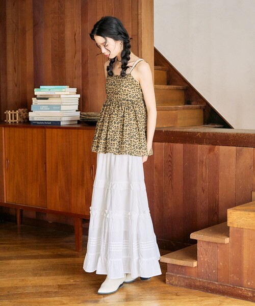 セール】限定展開 インド フリル タック切り替え スカート（スカート