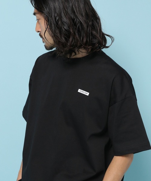 HEREIAM（ヘレイアム）の「【HEREIAM MEN】接触冷感＆吸水速乾/ワッペンロゴTEE（Tシャツ/カットソー・メンズ・ブラック/ピンク/ホワイト/ライトブルー/ライトグレー/パープル系/ブラウン系/ピンク系・LARGE/MEDIUM）」の19枚目の写真