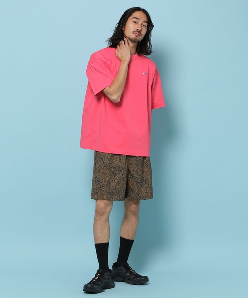 HEREIAM（ヘレイアム）の「【HEREIAM MEN】接触冷感＆吸水速乾/ワッペンロゴTEE（Tシャツ/カットソー・メンズ・ブラック/ピンク/ホワイト/ライトブルー/ライトグレー/パープル系/ブラウン系/ピンク系・LARGE/MEDIUM）」の21枚目の写真