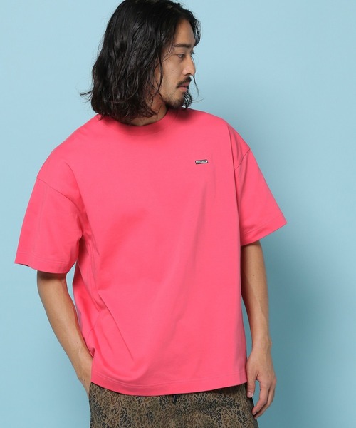 HEREIAM（ヘレイアム）の「【HEREIAM MEN】接触冷感＆吸水速乾/ワッペンロゴTEE（Tシャツ/カットソー・メンズ・ブラック/ピンク/ホワイト/ライトブルー/ライトグレー/パープル系/ブラウン系/ピンク系・LARGE/MEDIUM）」の22枚目の写真