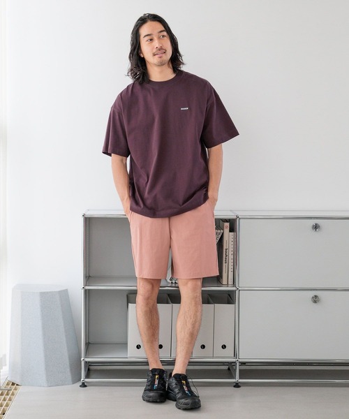 HEREIAM（ヘレイアム）の「【HEREIAM MEN】接触冷感＆吸水速乾/ワッペンロゴTEE（Tシャツ/カットソー・メンズ・ブラック/ピンク/ホワイト/ライトブルー/ライトグレー/パープル系/ブラウン系/ピンク系・LARGE/MEDIUM）」の12枚目の写真