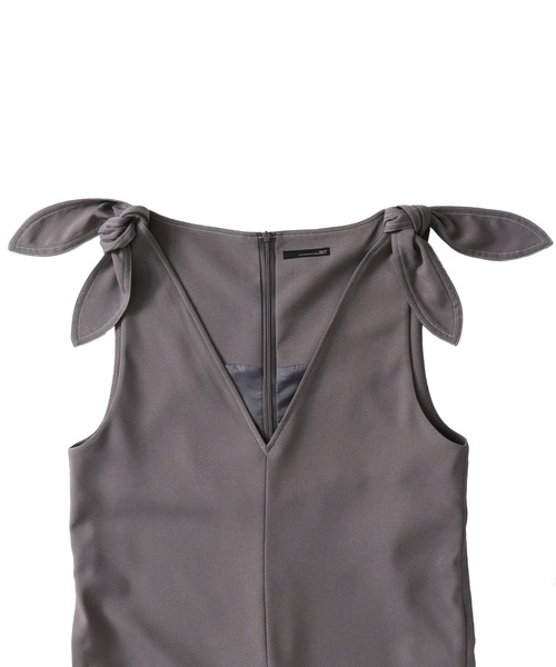 andequal】ribbon shoulder combinaison - メルカリ