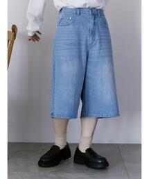 デニムハーフパンツ(セットアップ可)