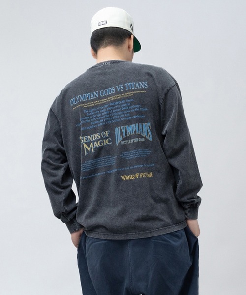 EXAMPLE(エグザンプル)の「EXAMPLE ”WORK OF FICTION” OLYMPIANS L/S TEE(Tシャツ/カットソー・メンズ・ブラック系その他・L/M/XXL/XL)」の19枚目の写真