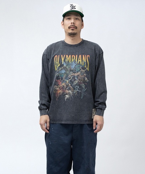 EXAMPLE(エグザンプル)の「EXAMPLE ”WORK OF FICTION” OLYMPIANS L/S TEE(Tシャツ/カットソー・メンズ・ブラック系その他・L/M/XXL/XL)」の13枚目の写真