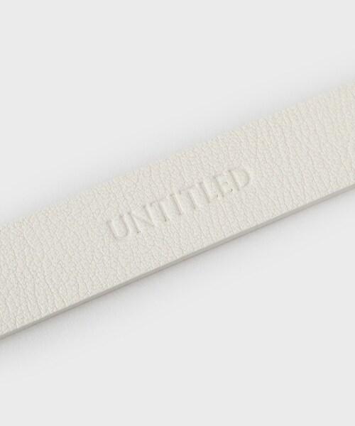 UNTITLED（アンタイトル）の「【本革 旬トレンド】ナローベルト（ベルト・レディース・ナチュラル/ブラック系5/ボルドー・99）」の6枚目の写真