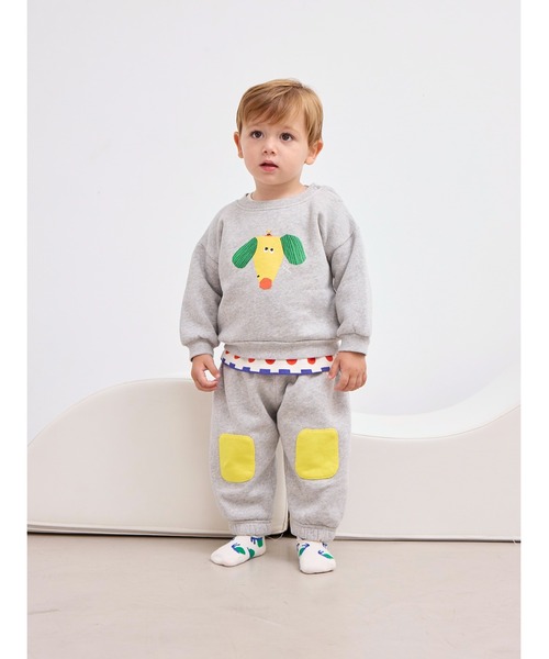 BOBO CHOSES(ボボショーズ)の「Funny Snail all over short soc(ソックス/靴下・キッズ・アイボリー・13/15 )」の2枚目の写真