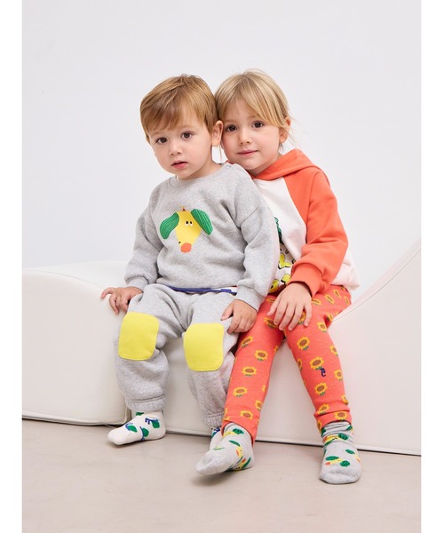 BOBO CHOSES(ボボショーズ)の「Funny Snail all over short soc(ソックス/靴下・キッズ・アイボリー・13/15 )」の3枚目の写真