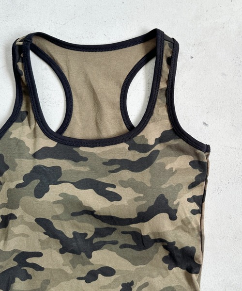 セール】カップ付き迷彩柄タンクトップ（タンクトップ）｜Bamm（バム