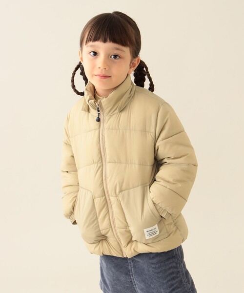 BEAMS mini（ビームスミニ）の「機能綿 フード ブルゾン 2025FW（90～150cm）（ブルゾン・キッズ・その他/ネイビー/ベージュ・140/130/90/150/120/110/100）」の5枚目の写真