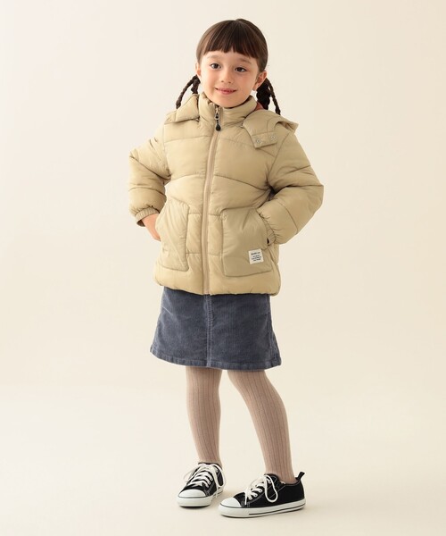 BEAMS mini（ビームスミニ）の「機能綿 フード ブルゾン 2025FW（90～150cm）（ブルゾン・キッズ・その他/ネイビー/ベージュ・140/130/90/150/120/110/100）」の6枚目の写真
