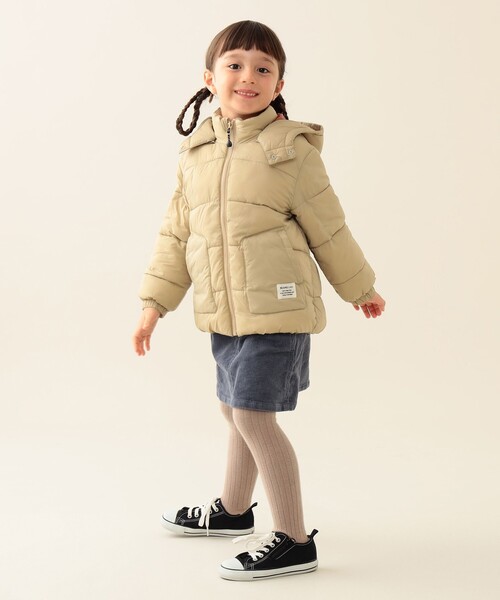 BEAMS mini（ビームスミニ）の「機能綿 フード ブルゾン 2025FW（90～150cm）（ブルゾン・キッズ・その他/ネイビー/ベージュ・140/130/90/150/120/110/100）」の7枚目の写真