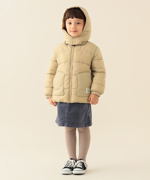 BEAMS mini（ビームスミニ）の「機能綿 フード ブルゾン 2025FW（90～150cm）（ブルゾン・キッズ・その他/ネイビー/ベージュ・140/130/90/150/120/110/100）」の8枚目の写真