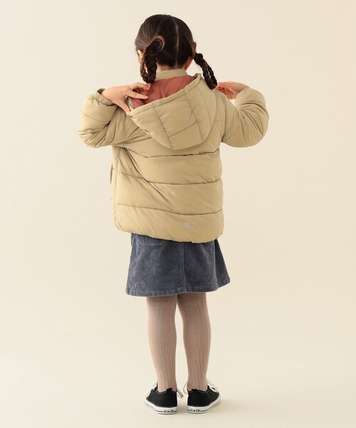 BEAMS mini（ビームスミニ）の「機能綿 フード ブルゾン 2025FW（90～150cm）（ブルゾン・キッズ・その他/ネイビー/ベージュ・140/130/90/150/120/110/100）」の9枚目の写真