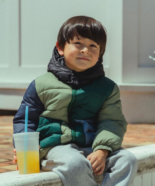 BEAMS mini（ビームスミニ）の「機能綿 フード ブルゾン 2025FW（90～150cm）（ブルゾン・キッズ・その他/ネイビー/ベージュ・140/130/90/150/120/110/100）」の11枚目の写真