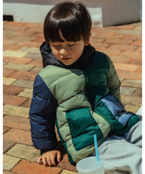 BEAMS mini（ビームスミニ）の「機能綿 フード ブルゾン 2025FW（90～150cm）（ブルゾン・キッズ・その他/ネイビー/ベージュ・140/130/90/150/120/110/100）」の14枚目の写真