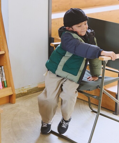 BEAMS mini（ビームスミニ）の「機能綿 フード ブルゾン 2025FW（90～150cm）（ブルゾン・キッズ・その他/ネイビー/ベージュ・140/130/90/150/120/110/100）」の15枚目の写真