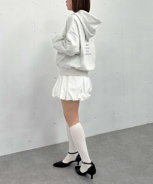 archives（アルシーヴ）の「バックプリントフーディー（パーカー・レディース・アイボリー/ブラック/グレー・MEDIUM）」の6枚目の写真