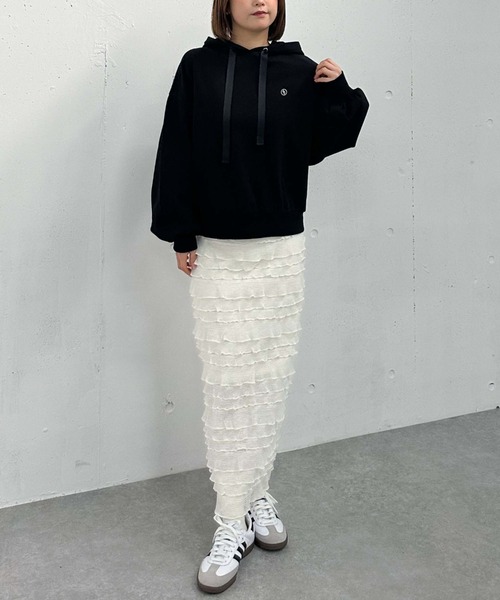 archives（アルシーヴ）の「バックプリントフーディー（パーカー・レディース・アイボリー/ブラック/グレー・MEDIUM）」の22枚目の写真