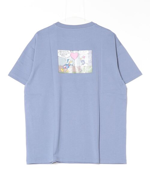 Disney（ディズニー）の「ディズニー  UVコットン グラフィックTシャツ ドナルド（Tシャツ/カットソー・レディース・パープル/ホワイト・S/M/L/XL）」の5枚目の写真
