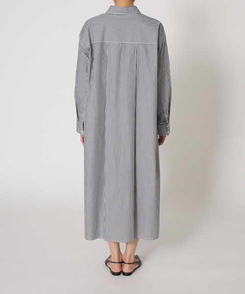 BABYLONE（バビロン）の「ストライプシャツワンピース（シャツワンピース・レディース・ブラック/ベージュ・FREE）」の18枚目の写真