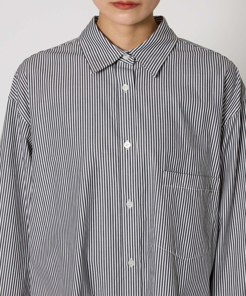 BABYLONE（バビロン）の「ストライプシャツワンピース（シャツワンピース・レディース・ブラック/ベージュ・FREE）」の17枚目の写真