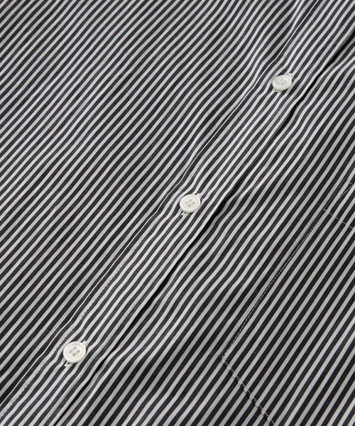 BABYLONE（バビロン）の「ストライプシャツワンピース（シャツワンピース・レディース・ブラック/ベージュ・FREE）」の11枚目の写真