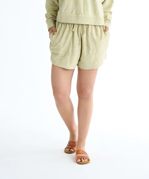 BILLABONG（ビラボン）の「BILLABONG レディース 【WAVE HAZE】 SUN TEMPO SHORT ショートパンツ 【2025年春夏モデル】/ビラボンウエストゴムドローコード付きショートパンツ（その他パンツ・レディース・マルチ/グリーン系その他・SMALL）」の2枚目の写真