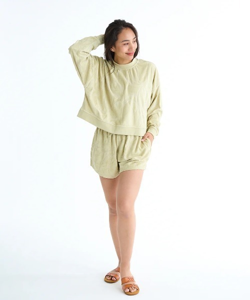 BILLABONG（ビラボン）の「BILLABONG レディース 【WAVE HAZE】 SUN TEMPO SHORT ショートパンツ 【2025年春夏モデル】/ビラボンウエストゴムドローコード付きショートパンツ（その他パンツ・レディース・マルチ/グリーン系その他・SMALL）」の4枚目の写真