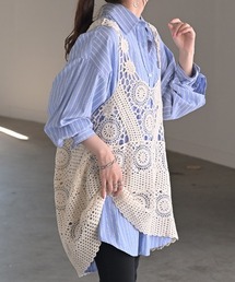 透かし編みベスト
