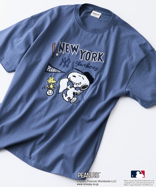 MLB(メジャーリーグベースボール)の「【PEANUTS×MLB】オリジナルデザイン Tシャツ ヤンキース ドジャース カブス(Tシャツ/カットソー・メンズ・パープル系その他/ホワイト系その他3/ブルー系その他2/ベージュ系その他/ホワイト系その他/ホワイト系その他2/ブラック系その他3/ベージュ系その他6/ブラック系その他6/ホワイト系その他4/ホワイト系その他5/ブルー系その他4/パープル系その他5/ベージュ系/ホワイト系1/ブルー系/ブラック系1/ブラック系その他7/ベージュ系その他7・X-LARGE/MEDIUM/LARGE)」の16枚目の写真