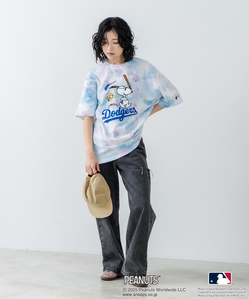 PEANUTS×MLB】オリジナルデザイン Tシャツ ヤンキース