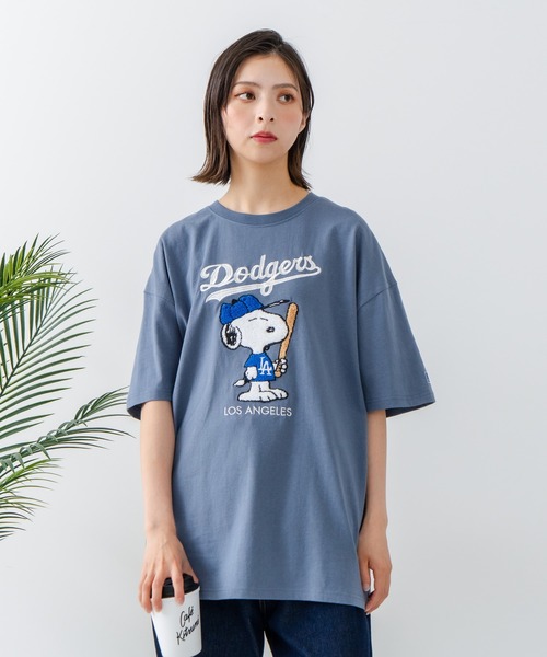 PEANUTS MLB TOKYO SERIES Tシャツ サイズL ドジャース MLB tシャツ 「PEANUTS×MLB」オリジナルデザイン Tシャツ