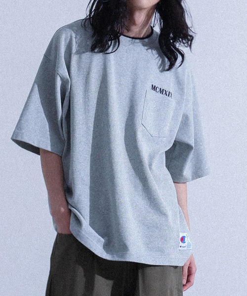 Champion】『配色ロゴ半袖Tシャツ』（Tシャツ/カットソー）｜Champion