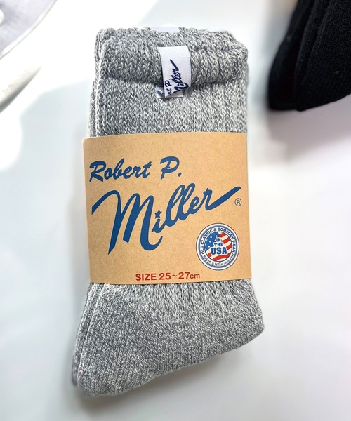 MILLER（ミラー）の「Robert P. Miller / 綿混ジャスト丈ソックス　3P / 312C（ソックス/靴下・メンズ・グレー/その他/ホワイト/ブラック・25-27CM）」の3枚目の写真