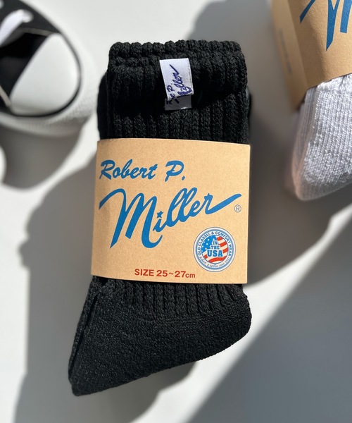 MILLER（ミラー）の「Robert P. Miller / 綿混ジャスト丈ソックス　3P / 312C（ソックス/靴下・メンズ・グレー/その他/ホワイト/ブラック・25-27CM）」の9枚目の写真