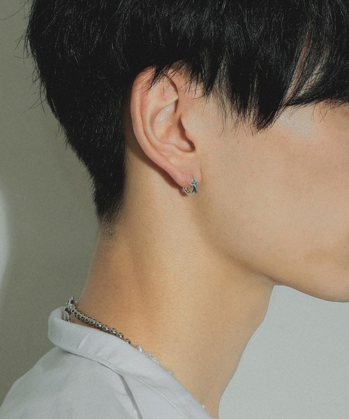 藤*♡様 ゴールド フープピアス SADIE GLITZ DISC ゴールドトーン ステンレススチール フープピアス