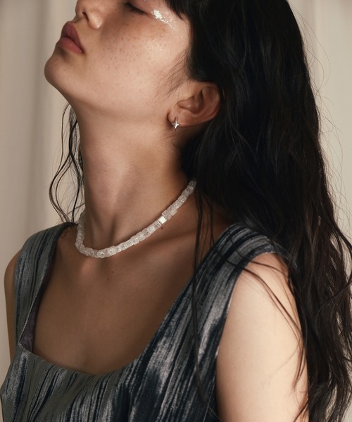 whoseA(フーシー)の「【silver925】4pointed starPierce/四芒星フープピアス(ピアス(両耳用)・レディース・シルバー・FREE)」の15枚目の写真