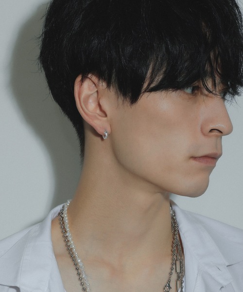 whoseA(フーシー)の「【silver925】4pointed starPierce/四芒星フープピアス(ピアス(両耳用)・レディース・シルバー・FREE)」の19枚目の写真