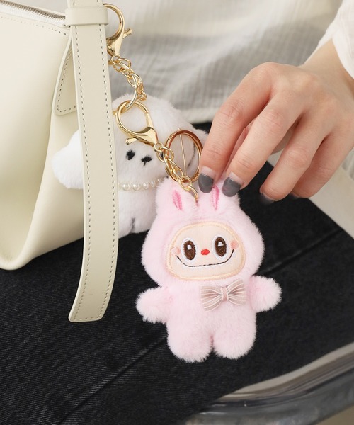 セール】ウサギモンスターぬいぐるみキーホルダー 4個セット