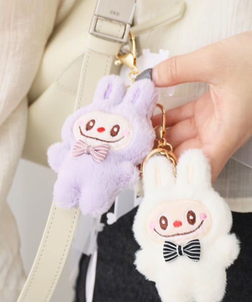 セール】ウサギモンスターぬいぐるみキーホルダー 4個セット