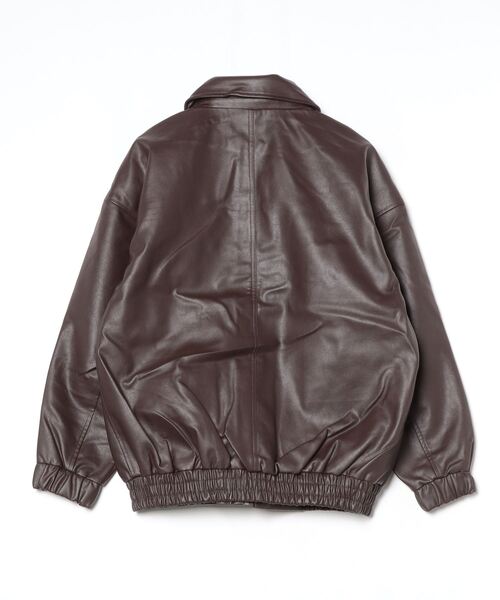 SILVER BULLET(シルバーバレット)の「『SILVER BULLET SELECT AP/シルバーバレットセレクト』PUベジタブル加工A-2ブルゾン【gb】(ブルゾン・メンズ・ブラック/ブラウン・L/M/S)」の12枚目の写真