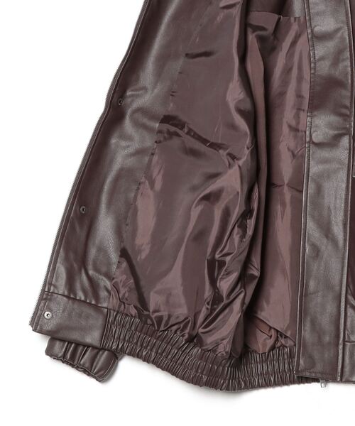 SILVER BULLET(シルバーバレット)の「『SILVER BULLET SELECT AP/シルバーバレットセレクト』PUベジタブル加工A-2ブルゾン【gb】(ブルゾン・メンズ・ブラック/ブラウン・L/M/S)」の13枚目の写真