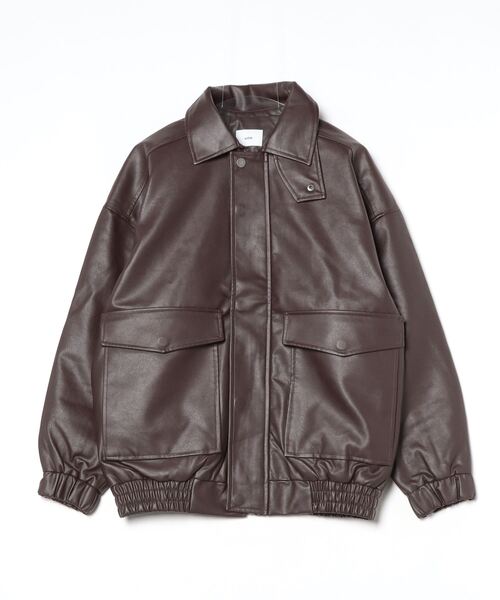 SILVER BULLET(シルバーバレット)の「『SILVER BULLET SELECT AP/シルバーバレットセレクト』PUベジタブル加工A-2ブルゾン【gb】(ブルゾン・メンズ・ブラック/ブラウン・L/M/S)」の11枚目の写真