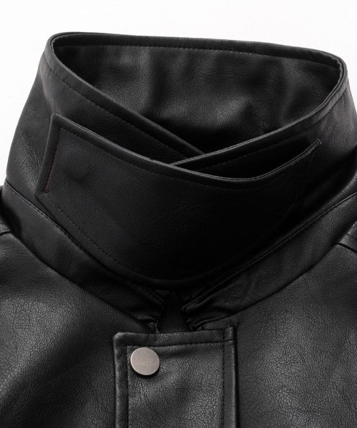 SILVER BULLET(シルバーバレット)の「『SILVER BULLET SELECT AP/シルバーバレットセレクト』PUベジタブル加工A-2ブルゾン【gb】(ブルゾン・メンズ・ブラック/ブラウン・L/M/S)」の4枚目の写真