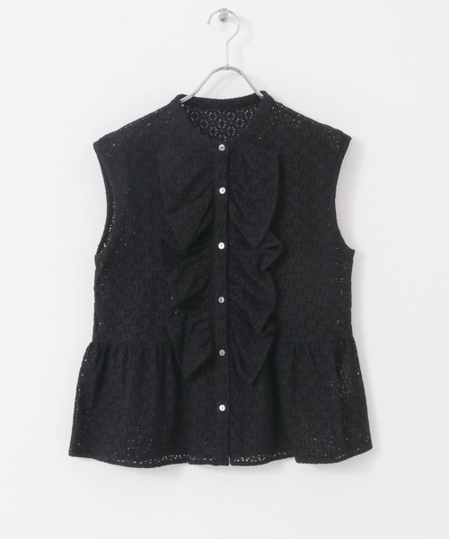URBAN RESEARCH ROSSO WOMEN(アーバンリサーチ ロッソ)の「Mewl アイレットレースブラウス(シャツ/ブラウス・レディース・ブラック/ピンク・FREE)」の8枚目の写真