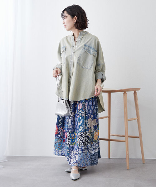 India series】パッチワークスカート（スカート）｜NAO（ナオ