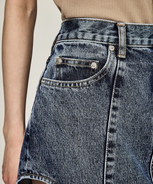 未使用　タグ付き　サリバン　WASHED DENIM CUT-OFF SKIRT JOHN LAWRENCE SULLIVAN(ジョンローレンスサリバン) 2023AW