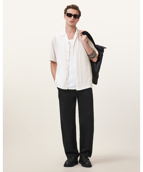 ALLSAINTS(オールセインツ)の「SHAW SHORT SLEEVE SHIRT | SHAW 半袖 シャツ(シャツ/ブラウス・メンズ・ホワイト・S/M/L/XS)」の2枚目の写真